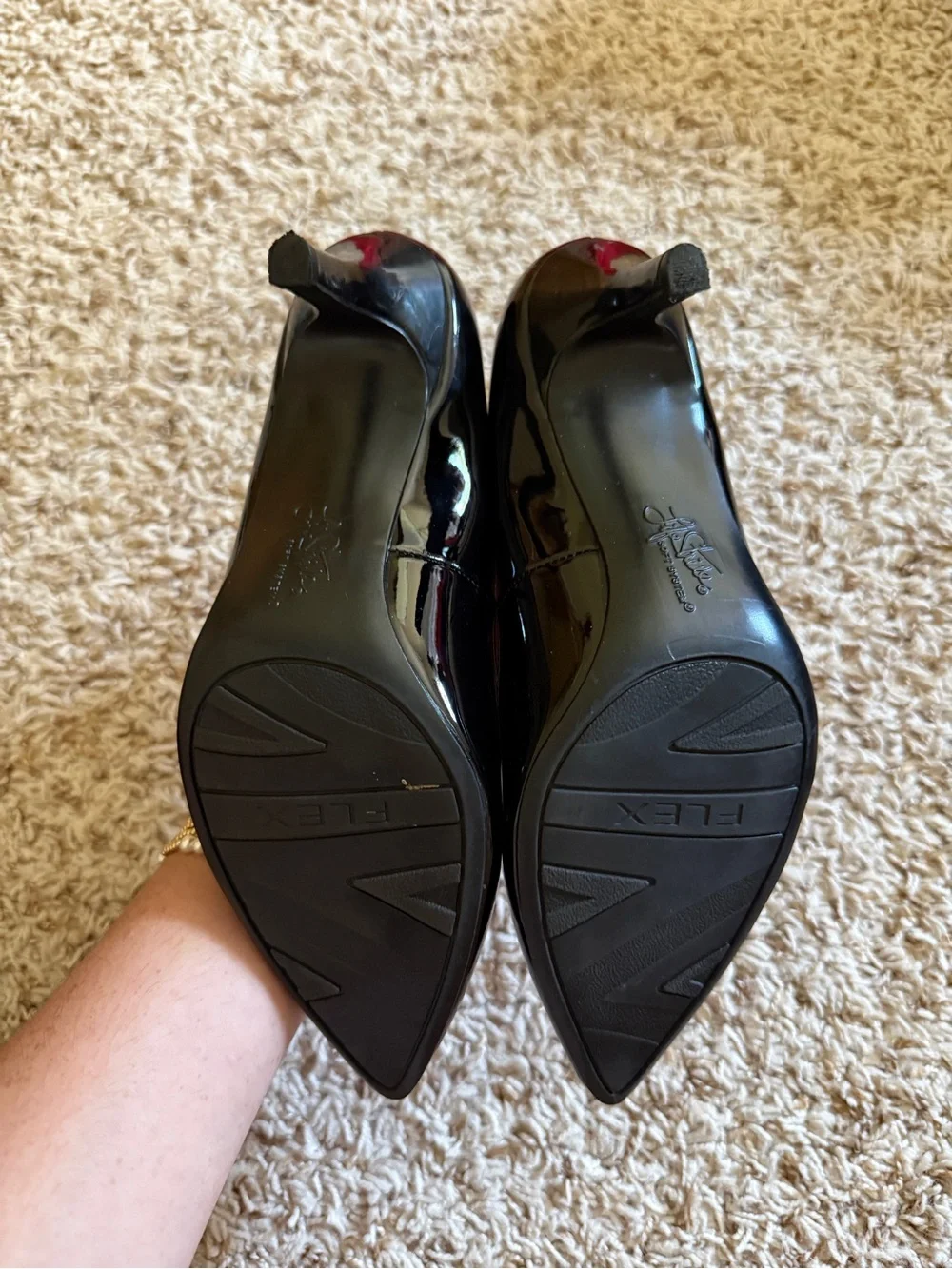 Life Stride Black Patent Heels